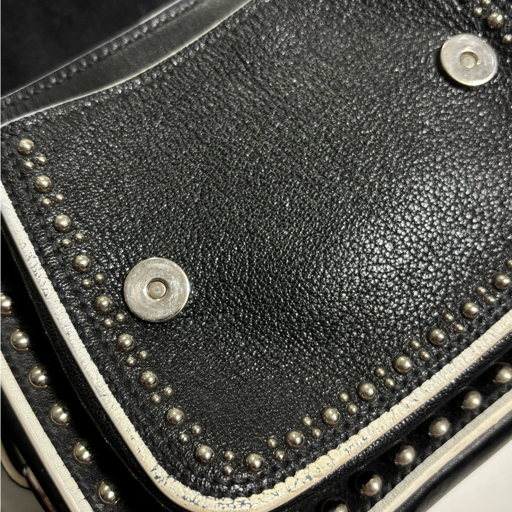 Miu Miu Dahlia Jeweled Buckle Studded Leather Crossbody Bag - Picture 8 of 10
